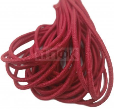 Резинка шляпная (шнур резинка) 3мм цв 148 (уп 100м) Резинка шляпная (шнур резинка) 3мм цв 148 (уп 100м)
