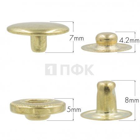 Кнопка для одежды 15мм Альфа латунь цв золото (уп 720шт) NEW STAR Кнопка для одежды 15мм Альфа латунь цв золото (уп 720шт) NEW STAR