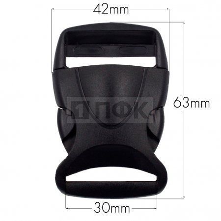 Фастекс Ф-130 (защелка-трезубец) ПП 30мм цв черный (уп 1000шт) Фастекс Ф-130 (защелка-трезубец) ПП 30мм цв черный (уп 1000шт)