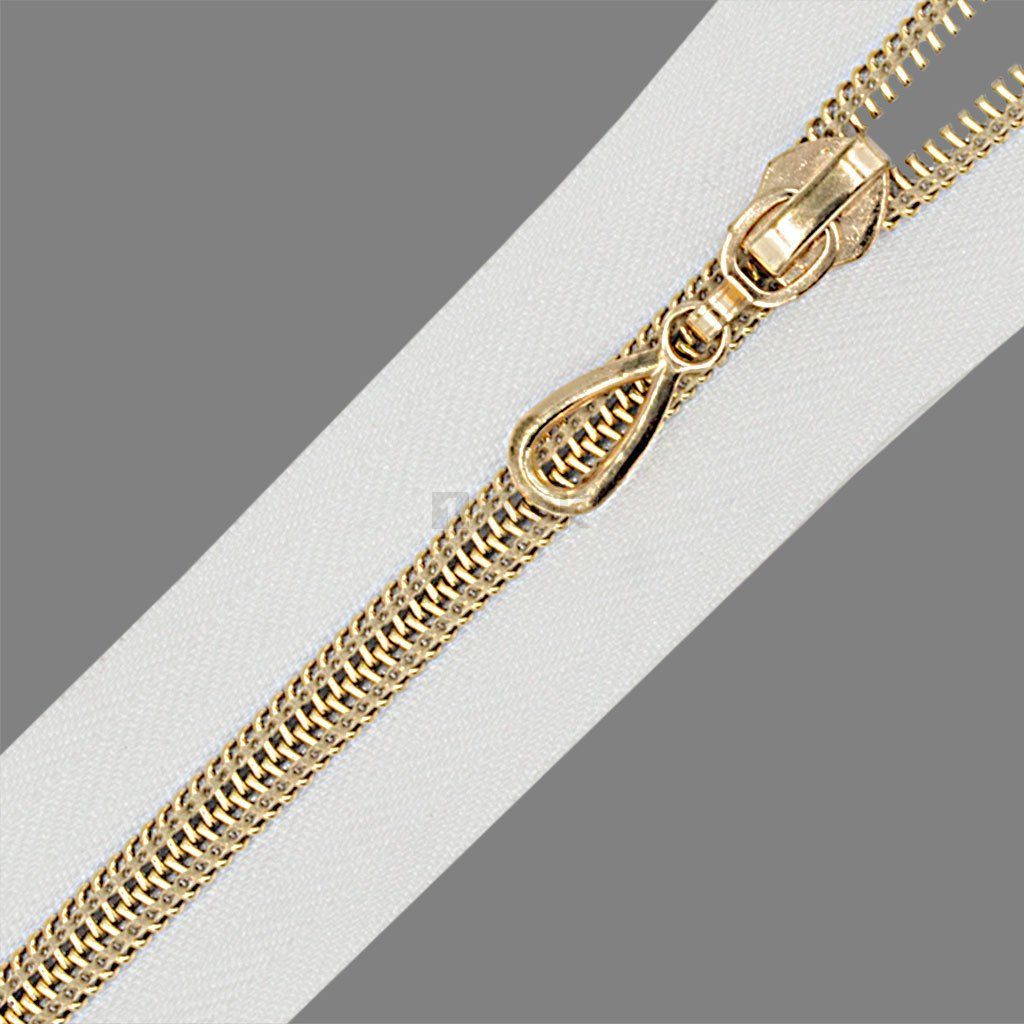 Молния спиральная (витая) тип 7 65см разъем цв 101 зв Rus Gold (уп 100шт) — ПФКР Молния спиральная (витая) тип 7 65см разъем цв 101 зв Rus Gold (уп 100шт)