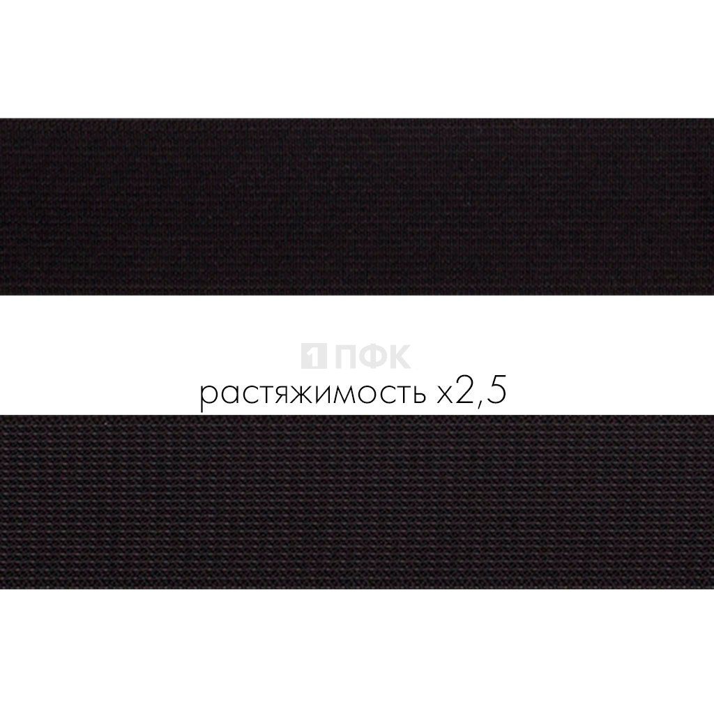 Резинка тканая 30мм 22.8 гр/м цв черный (уп 30м/300м)