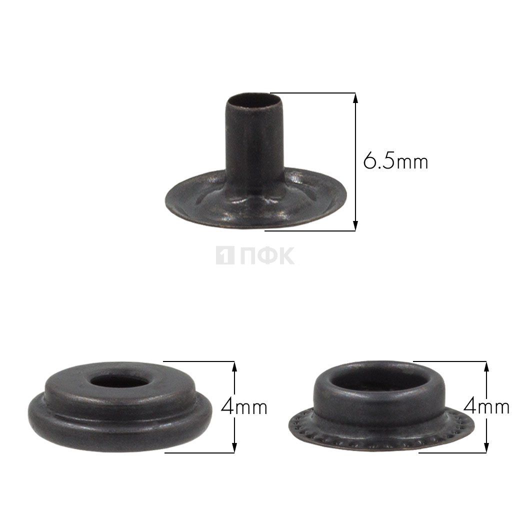 3 Части кнопки для одежды 15мм №61 нерж цв оксид (уп 720шт) NEW STAR — ПФКР 3 Части кнопки для одежды 15мм №61 нерж цв оксид (уп 720шт) NEW STAR