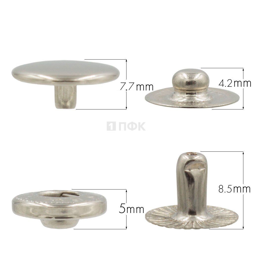 Кнопка для одежды 15мм Альфа нерж цв никель (уп 720шт) NEW STAR — ПФКР Кнопка для одежды 15мм Альфа нерж цв никель (уп 720шт) NEW STAR