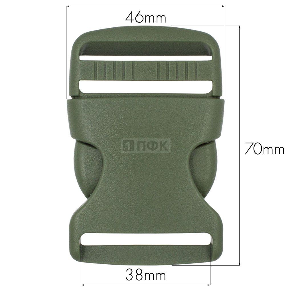 Фастекс (защелка-трезубец) РОМ арт.В3-096 38мм цв олива (уп 100шт/1000шт)
