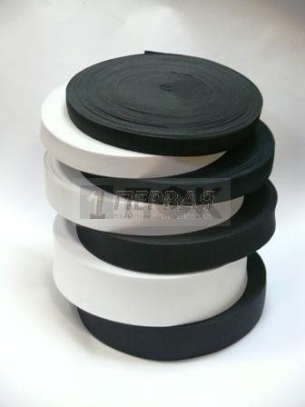 Резинка вязаная 25мм 11,66 гр/м цв белый (уп 50м/400м) РБ — ПФКР Резинка вязаная 25мм 11,66 гр/м цв белый (уп 50м/400м) РБ