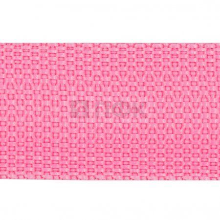 Стропа текстильная (лента ременная) 25мм 17,5 гр/м цв 800 розовый (рул 50м/уп 3000м)