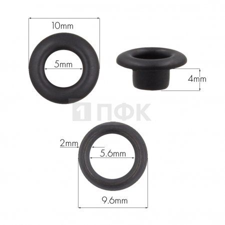 Люверсы №3 5мм латунь цв оксид (уп 5000шт) Люверсы №3 5мм латунь цв оксид (уп 5000шт)