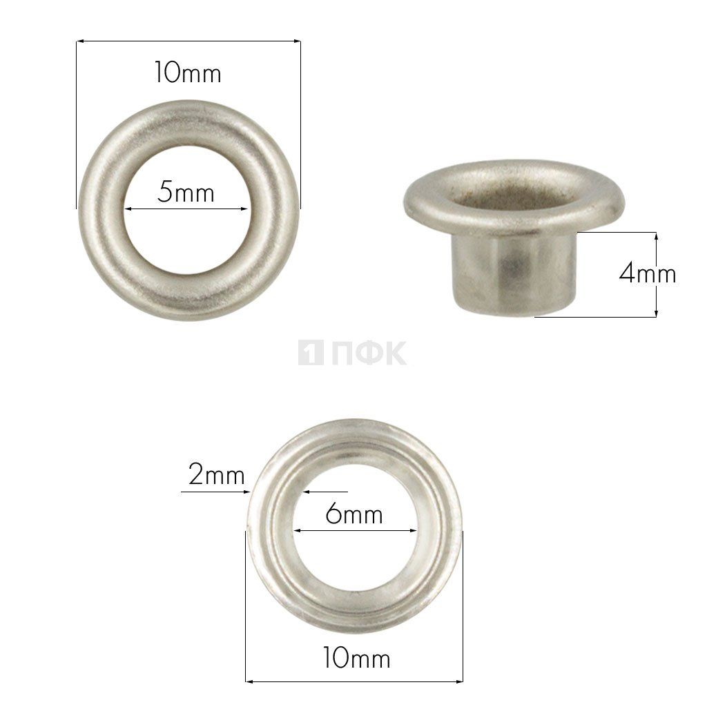 Люверсы №3 5мм сталь эконом цв никель (уп 5000шт/100000шт) — ПФКР Люверсы №3 5мм сталь эконом цв никель (уп 5000шт/100000шт)