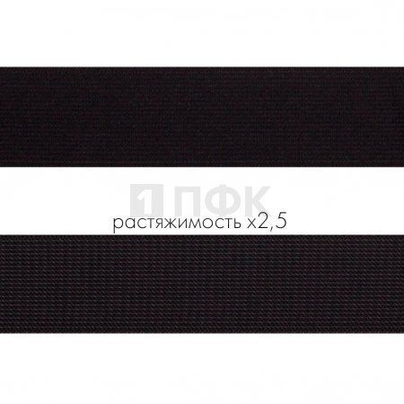 Резинка тканая 30мм 22.8 гр/м цв черный (уп 30м/300м)