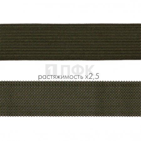 Резинка вязанная 30мм 11.1 гр/м цв хаки (рул 40м/уп 400м) Резинка вязанная 30мм 11.1 гр/м цв хаки (рул 40м/уп 400м)