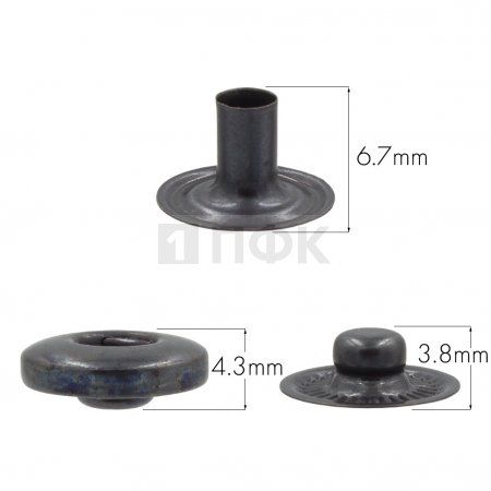 3 Части кнопки для одежды 12,5мм Альфа нерж цв оксид (уп 1440шт) BUTTONI  3 Части кнопки для одежды 12,5мм Альфа нерж цв оксид (уп 1440шт) BUTTONI