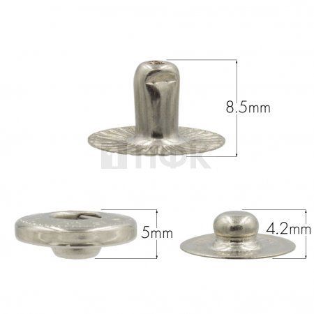 3 Части кнопки для одежды 15мм Альфа нерж цв никель (уп 720шт) BUTTONI 3 Части кнопки для одежды 15мм Альфа нерж цв никель (уп 720шт) BUTTONI