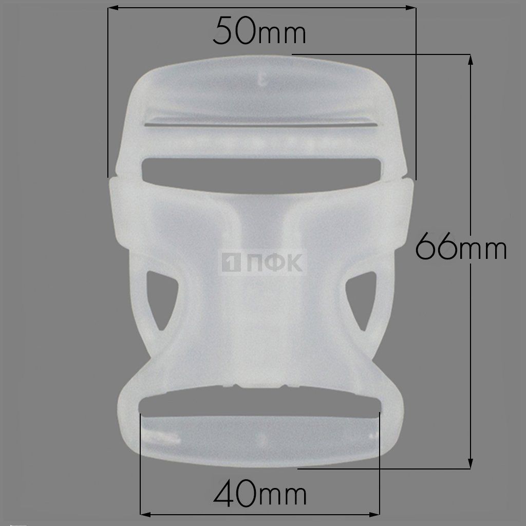 Фастекс Ф-40/6 (защелка-трезубец) ПП 40мм цв прозрачный (уп 1000шт) — ПФКР Фастекс Ф-40/6 (защелка-трезубец) ПП 40мм цв прозрачный (уп 1000шт)