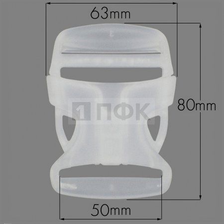 Фастекс Ф-50/6 (защелка-трезубец) ПП 50мм цв прозрачный (уп 1000шт) Фастекс Ф-50/6 (защелка-трезубец) ПП 50мм цв прозрачный (уп 1000шт)