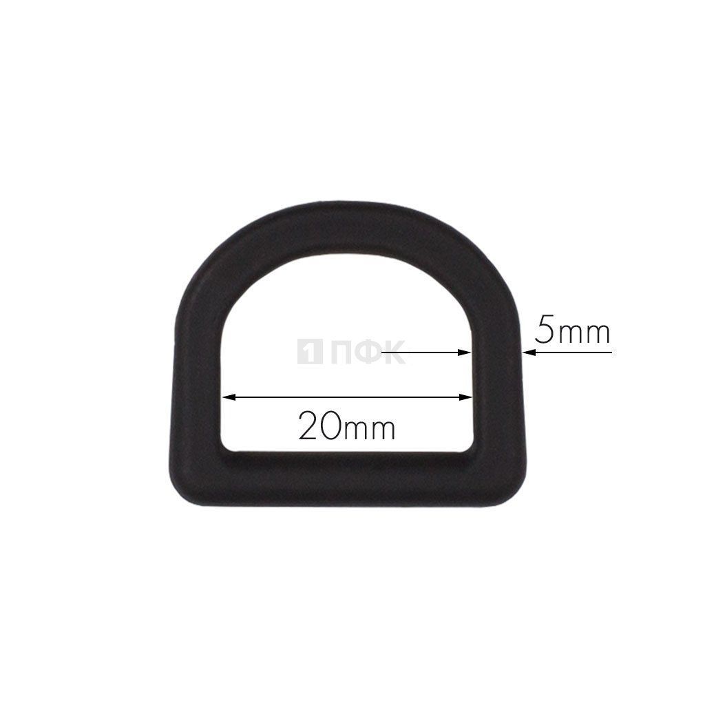 Полукольцо ПК-20 ПА 20мм цв черный (уп 1000шт) — ПФКР Полукольцо ПК-20 ПА 20мм цв черный (уп 1000шт)