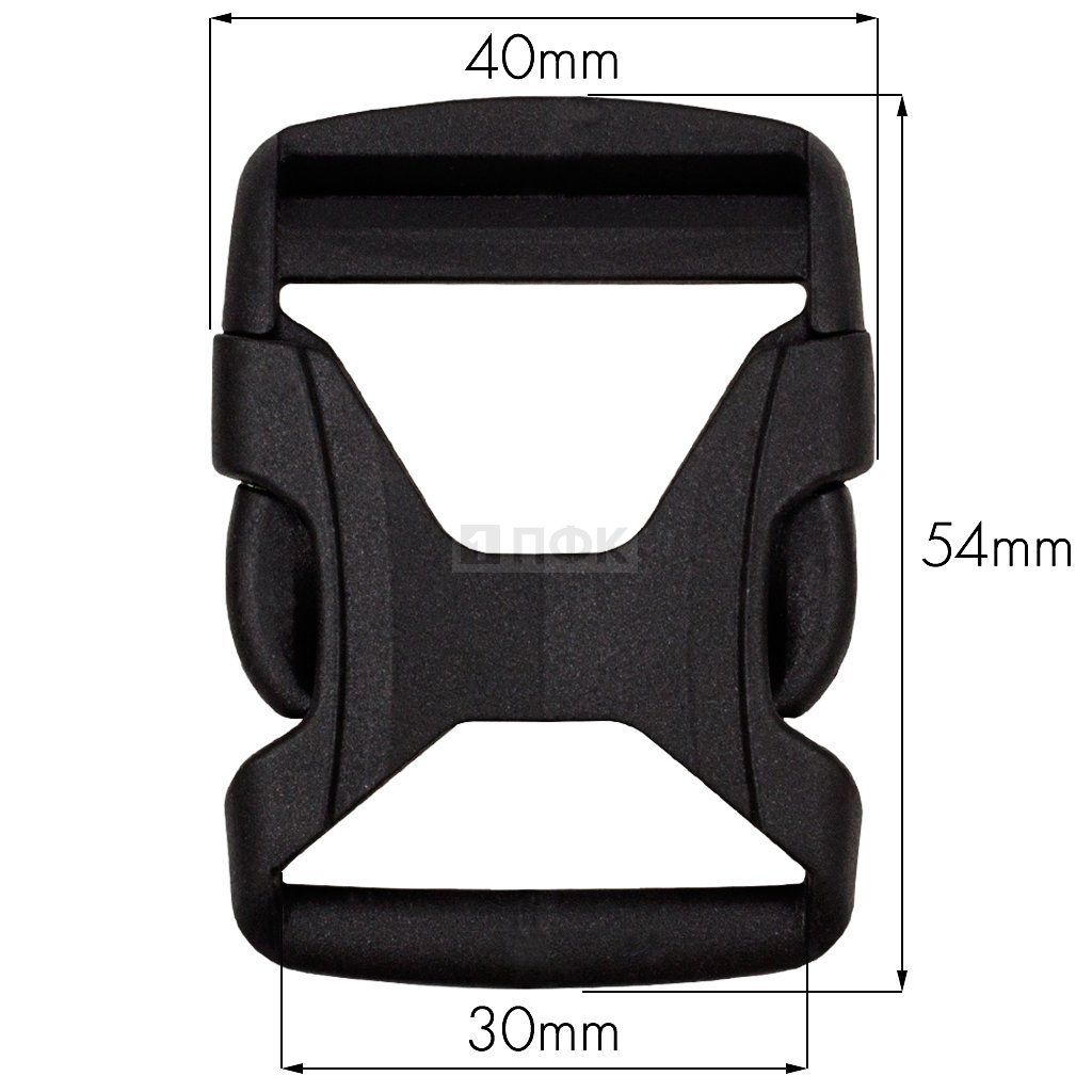 Фастекс FH-30 (защелка-трезубец) ПА 30мм цв черный (уп 1000шт) — ПФКР Фастекс FH-30 (защелка-трезубец) ПА 30мм цв черный (уп 1000шт)