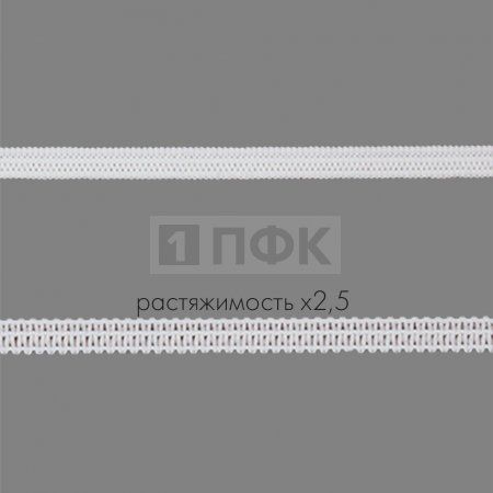 Резинка вязанная 4мм 1.48 гр/м цв белый (рул 40м/уп 400м) Резинка вязанная 4мм 1.48 гр/м цв белый (рул 40м/уп 400м)