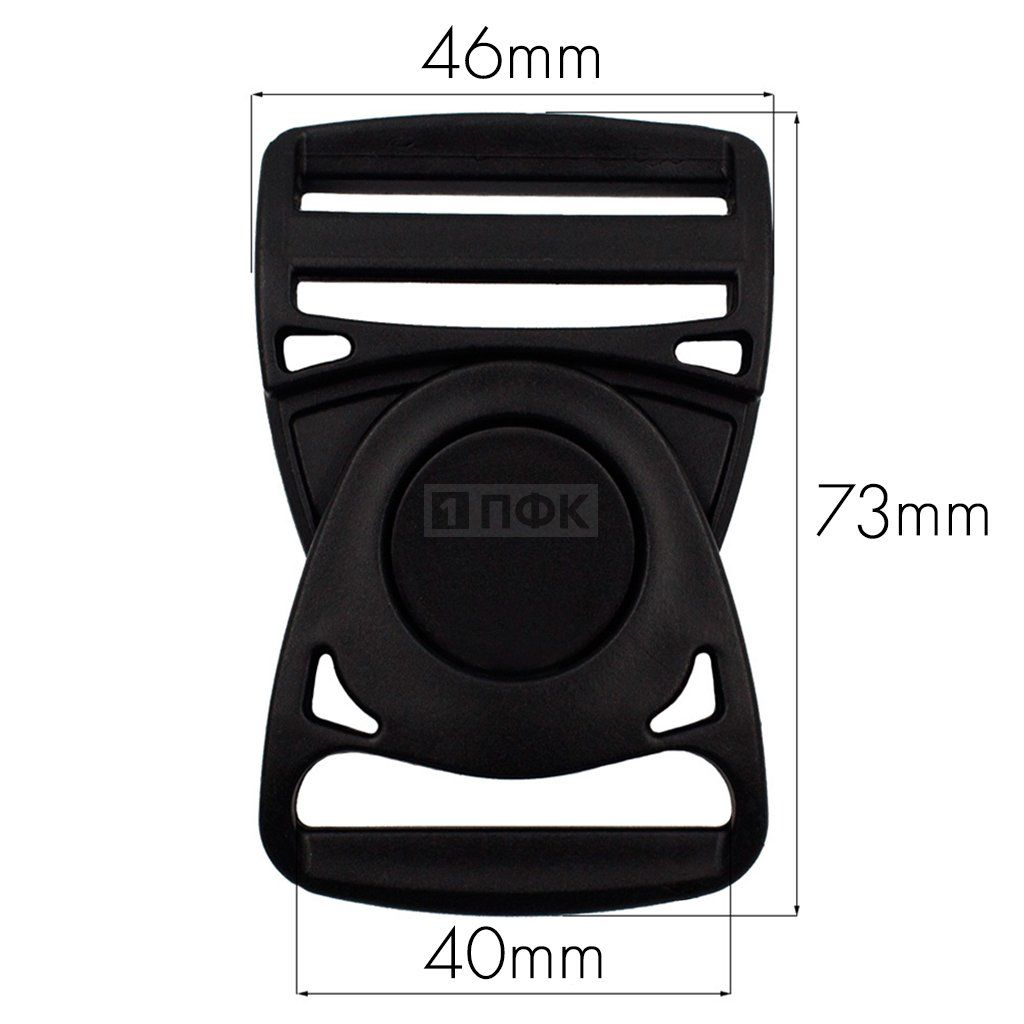Фастекс Ф-40/1 (защелка-трезубец) ПФЛ 40мм цв черный (уп 1000шт) — ПФКР Фастекс Ф-40/1 (защелка-трезубец) ПФЛ 40мм цв черный (уп 1000шт)