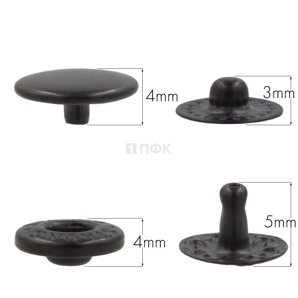 Кнопка для одежды 10мм Альфа сталь цв оксид (уп 1440шт) STRONG — ПФКР Кнопка для одежды 10мм Альфа сталь цв оксид (уп 1440шт) STRONG