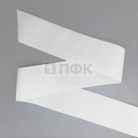 Резинка вязанная 60мм 18 гр/м цв белый (рул 40м/уп 200м)