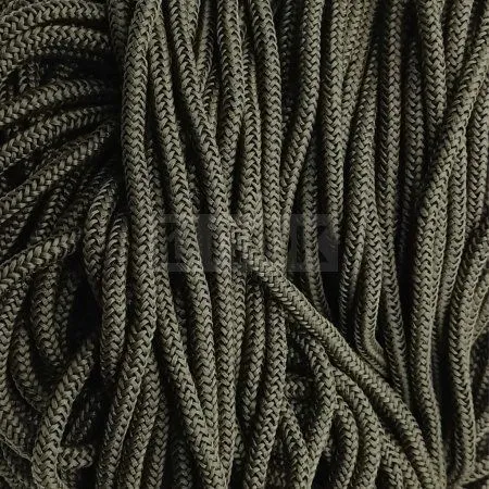 Шнур 8мм 6,5 гр/м цв хаки (уп 100м/500м) Шнур 8мм 6,5 гр/м цв хаки (уп 100м/500м)