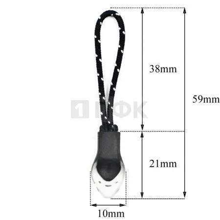 Пуллер для молнии №21 цвет 322 черный (уп 500шт/10000шт) Пуллер для молнии №21 цвет 322 черный (уп 500шт/10000шт)