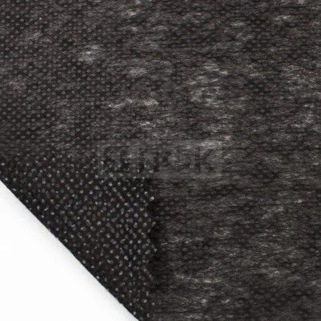 Флизелин точечный Арт.TS-035 клей полиамид 35гр/м2 шир 90см цв черный (рул 100м)